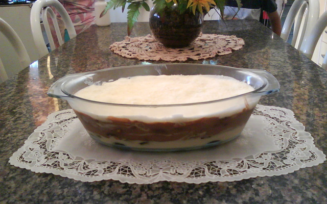 Pavê de biscoito Negresco