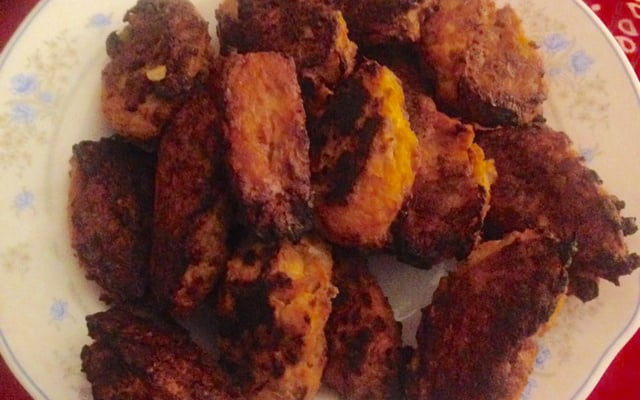 Bolinho de repolho com cenoura