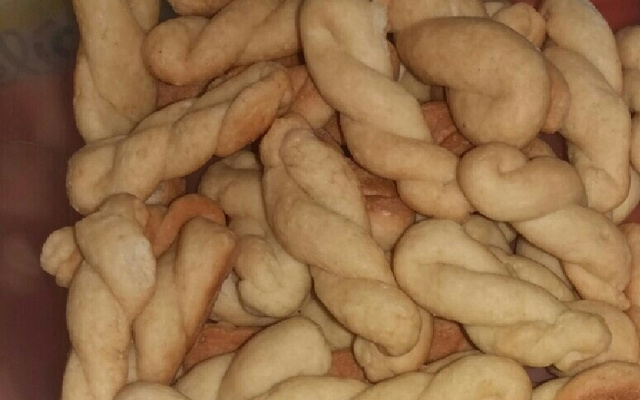 Bolacha caseira de baunilha