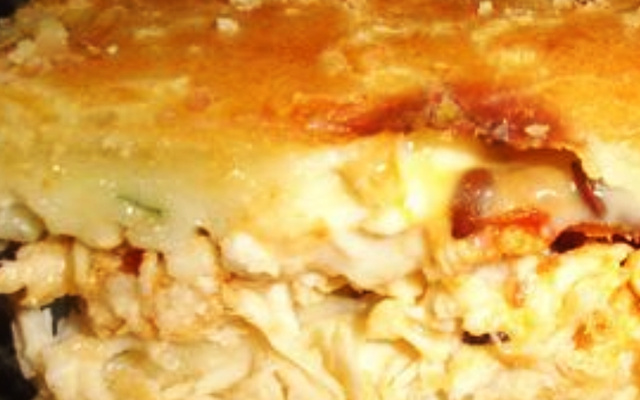 Torta de frango de liquidificador