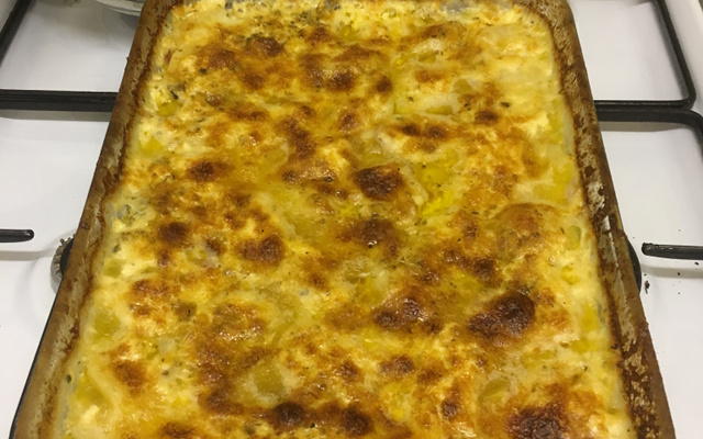 Batata assada ao leite