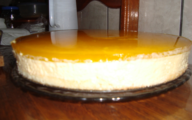 Bolo de mousse e gelatina