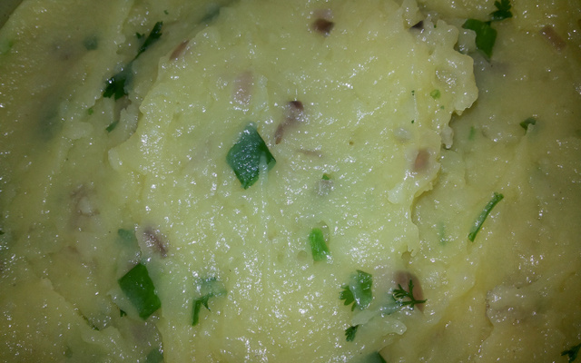 Purê de batata temperado