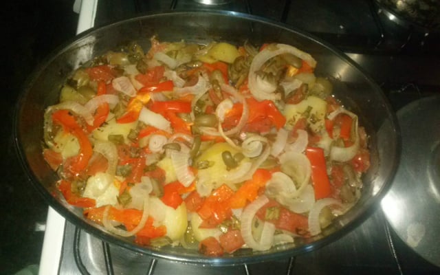 Filé de merluza de forno