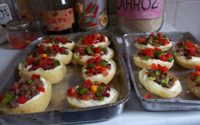 Batatas recheadas deliciosas