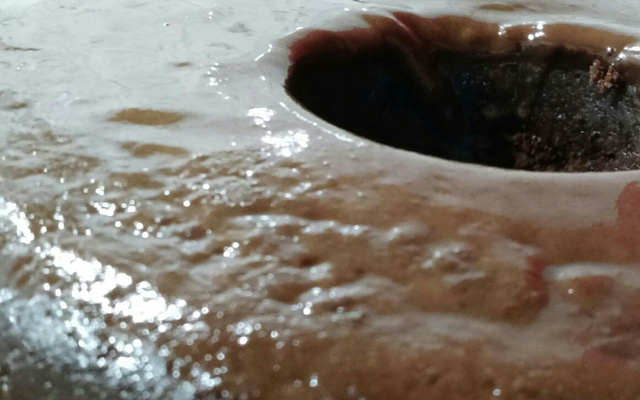 Bolo de chocolate de microondas