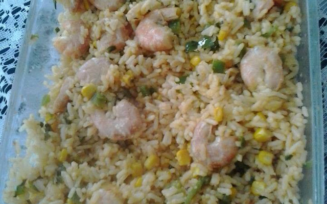 Risoto de camarão fácil