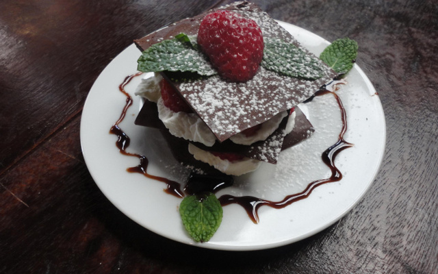 Mil folhas de chocolate e chantilly