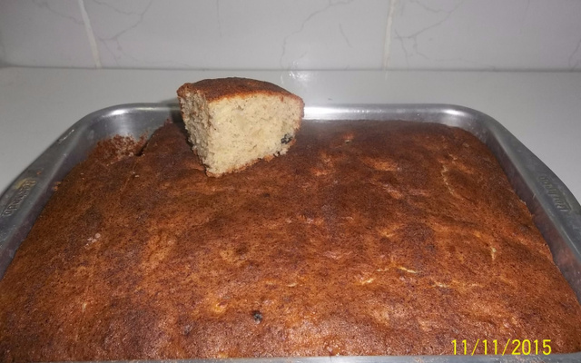 Bolo de banana nanica