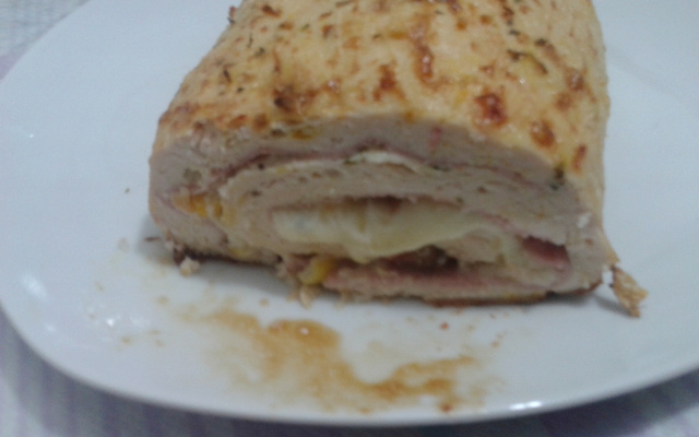 Rocambole fácil de frango