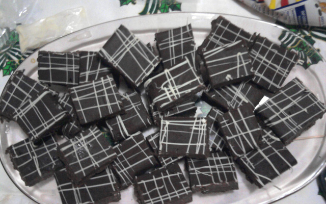 Cubinhos de chocolate e menta