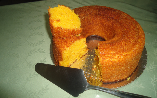Bolo de milho de milharina