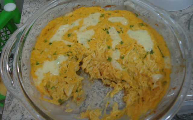 Frango com creme de milho