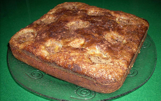 Bolo cuca de banana especial da tarde