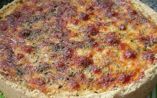 Quiche de alho poró