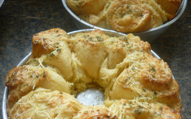 Rosca de queijo parmesão