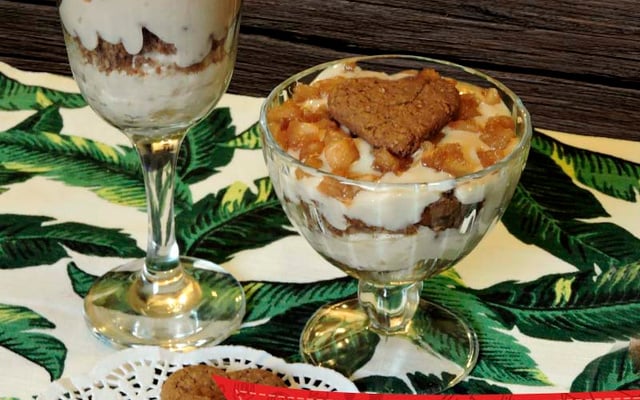 Pavê vegano de abacaxi