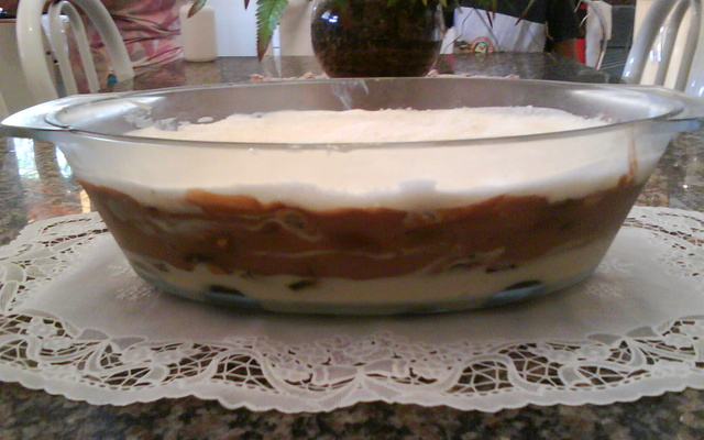 Pavê de biscoito Negresco