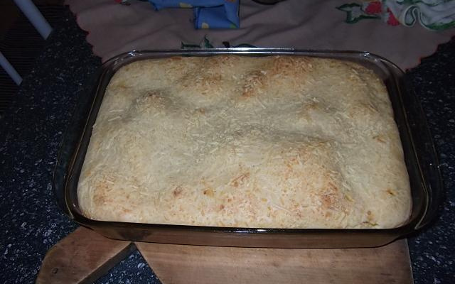 Torta de frango com palmito