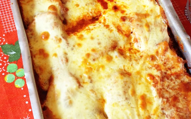 Filé de frango à parmegiana