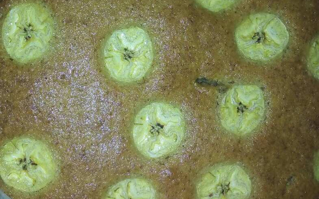 Bolo simples de banana de terra