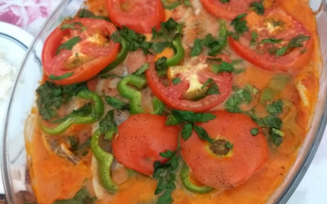 Muqueca de peixe no forno