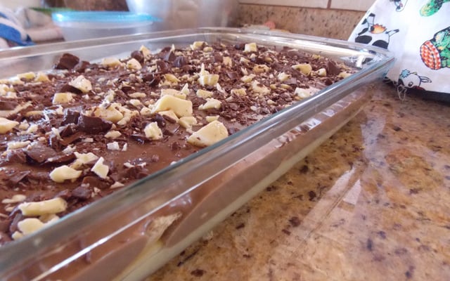 Pavê Branco e preto simples