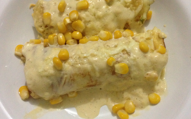 Panqueca de frango diferente