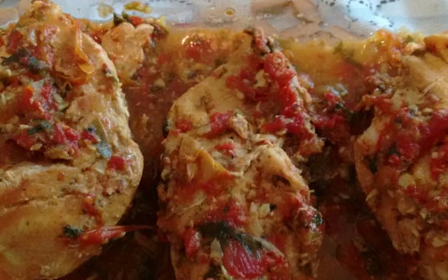 Peito de frango prático na panela de pressão