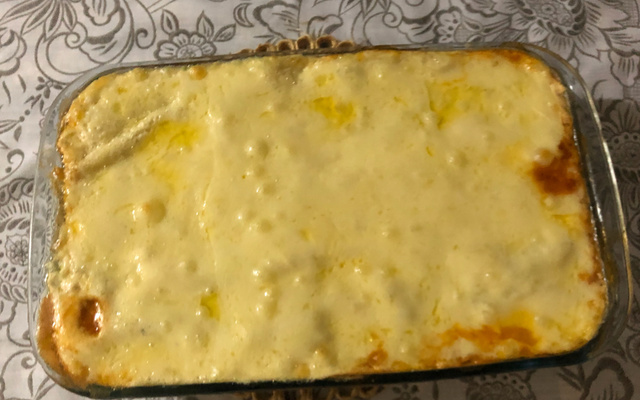 Lasanha de frango com molho branco no capricho
