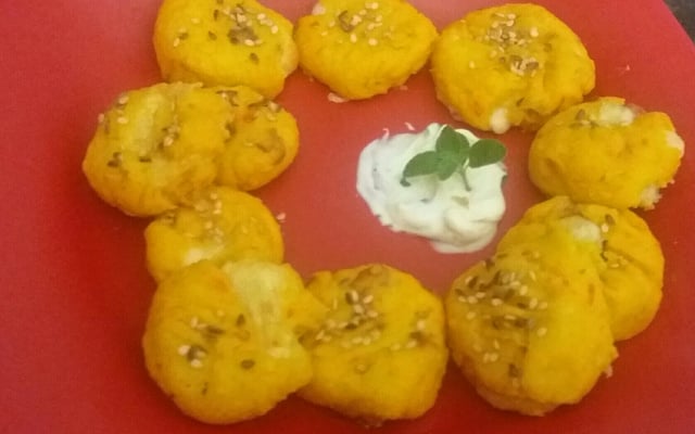 Bolinho de legumes assado
