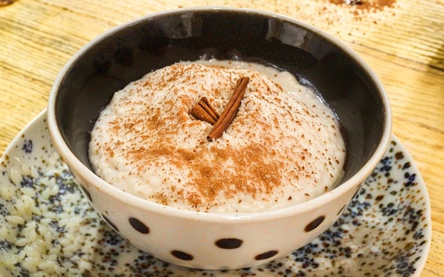 Arroz doce simples e tradicional