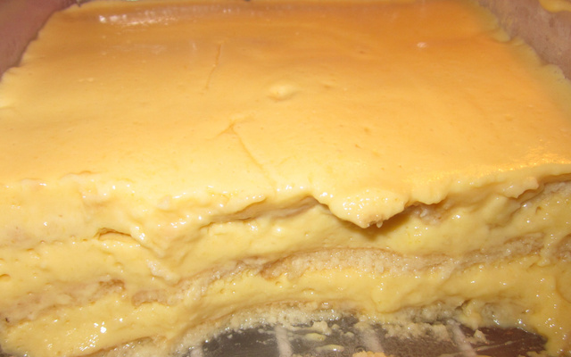 Pavê mousse de pêssego fácil