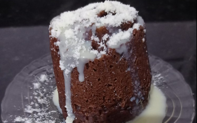 Bolo de caneca de chocolate