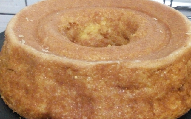 Bolo de milho da família "de geração em geração"