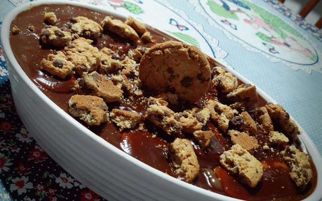 Pavê de cookie com leite condensado
