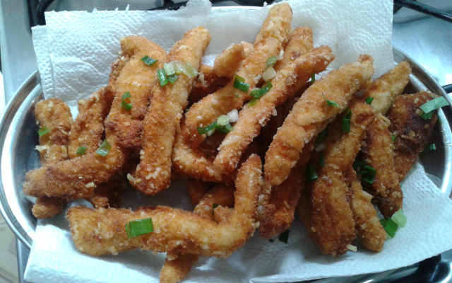 Tirinhas de frango da Sheila