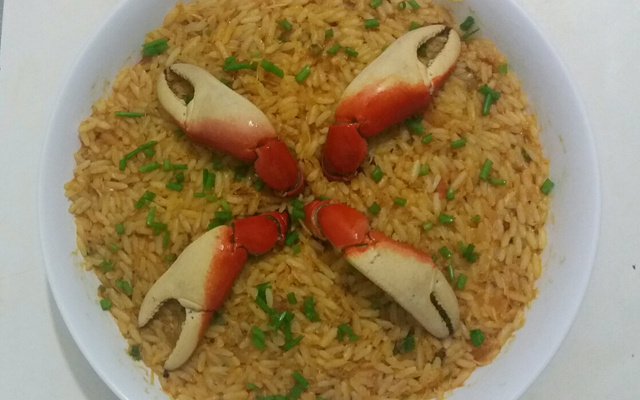 Risoto de caranguejo