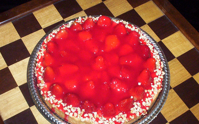 Torta maravilhosa de morango