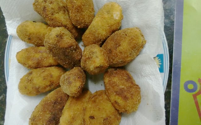 Bolinho de carne moída com batata