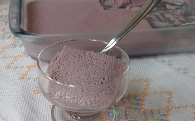 Mousse de suco de uva integral