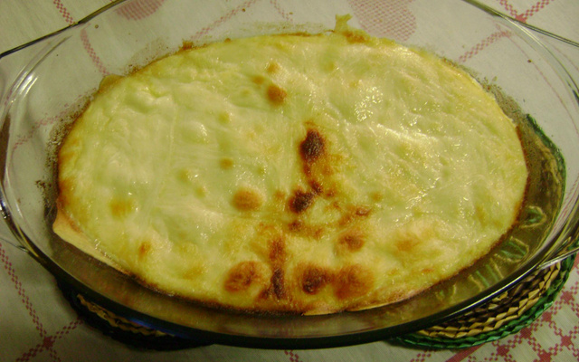 Souflé cremoso de milho e queijo
