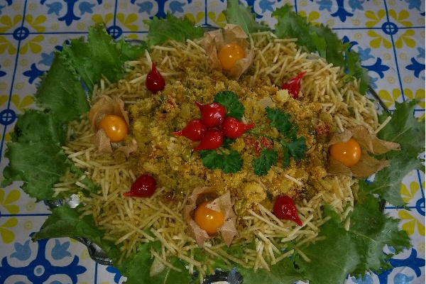 Farofa vegetariana de Natal