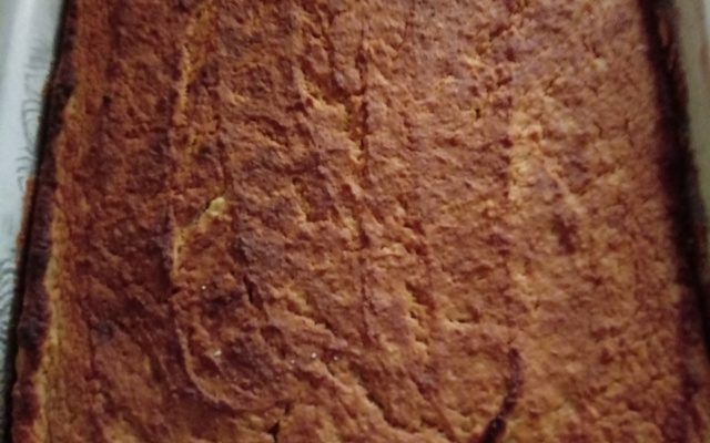 Bolo de batata doce roxa