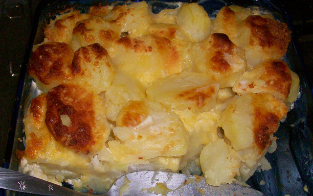 Batata gratinada