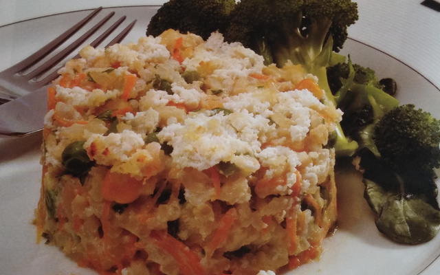 Arroz primavera cremoso
