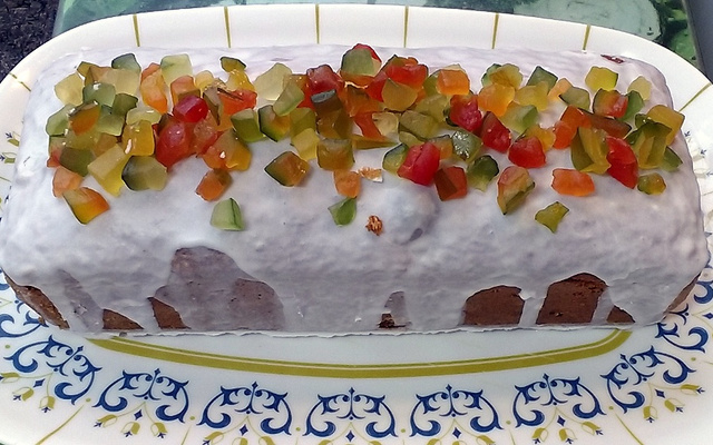 Bolo de frutas noite feliz