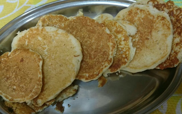 Panqueca americana salgada de queijo Minas
