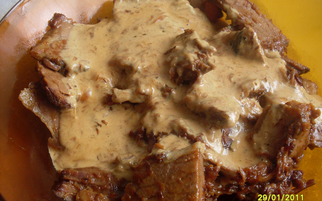 Peito assado na pressão