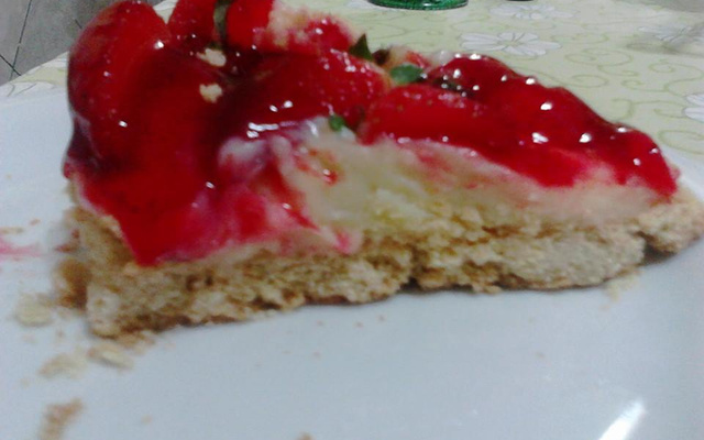 Torta de morango com iogurte